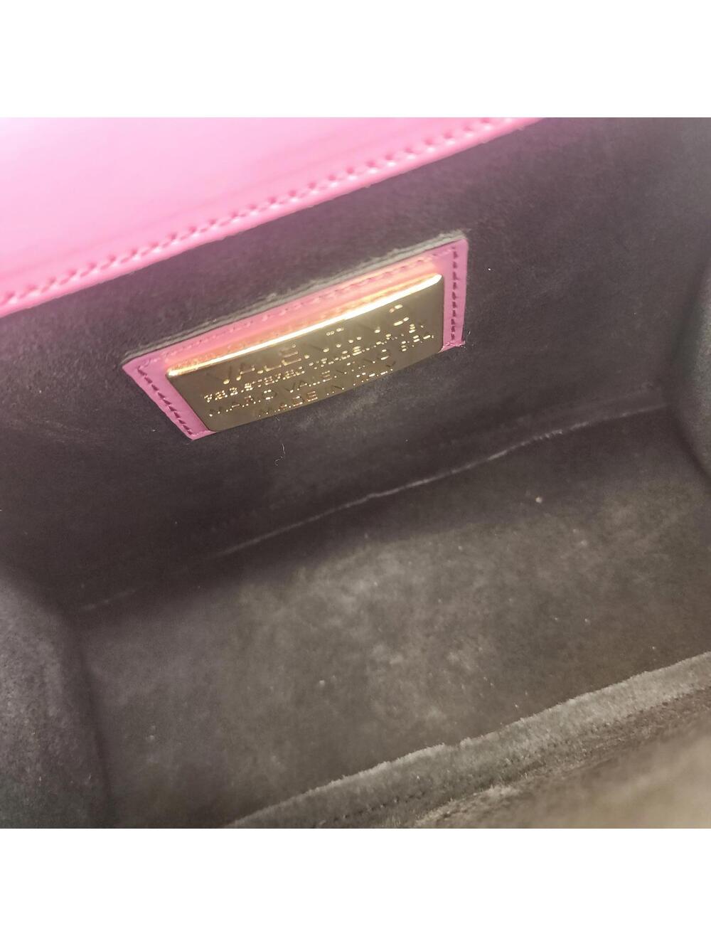 NWT Authentic VALENTINO BY MARIO VALENTINO Logo Leather Shoulder Bag Purple Pink - Picture 7 of 9